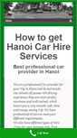 Mobile Screenshot of hanoicarhire.com
